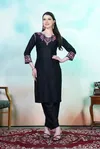 Anokhi By Rasili Nx Heavy Rayon With Chikankari Embroidery Work Kurti With Bottom Wholesale Suppliers In Mumbai